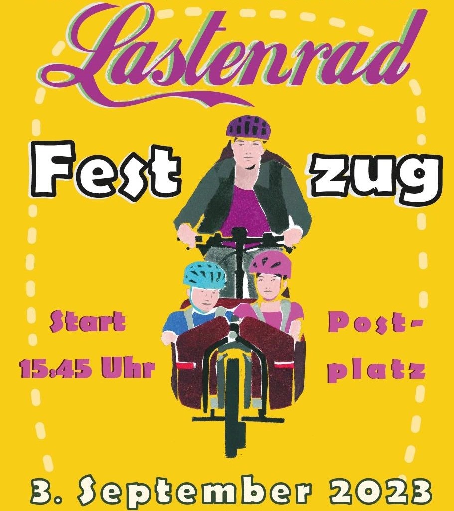Lastenrad Festzug 3 Sept 2023 FlyerPlakat Kopie
