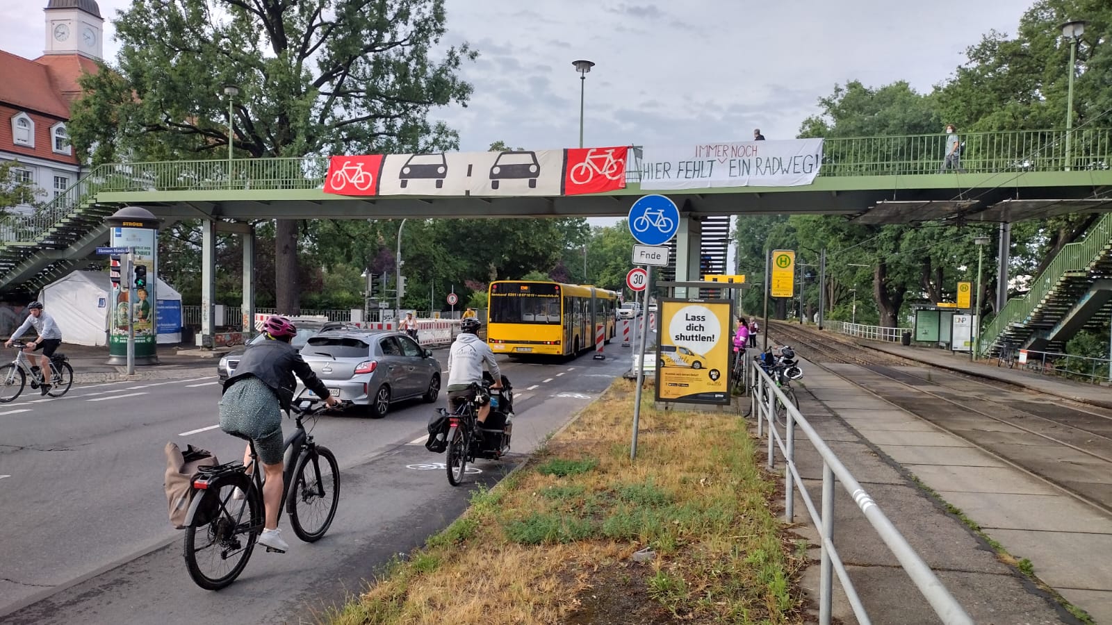 Pop Up Radweg Köni Nord 1 Foto AG namo