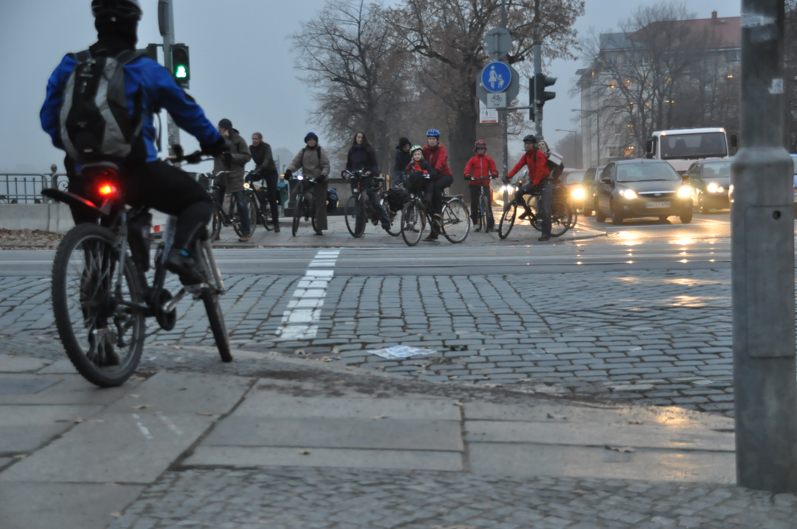 Albertbrücke Ampel (c) ADFC