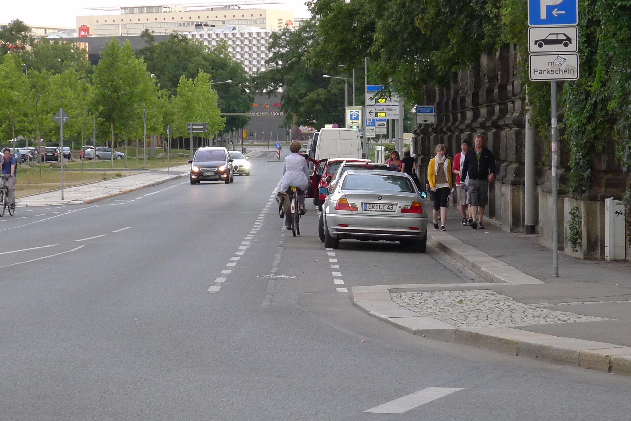 Angebotsstreifen Marienstraße (c) ADFC