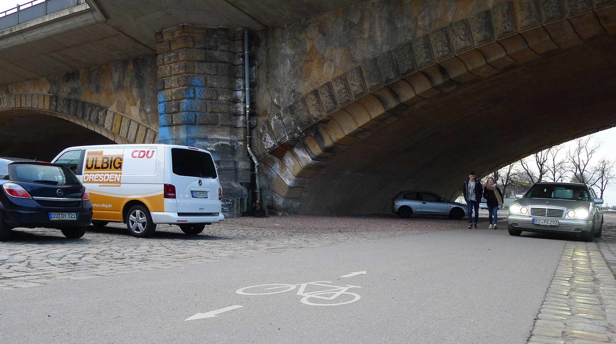 Elberadweg Marienbrücke (c) ADFC