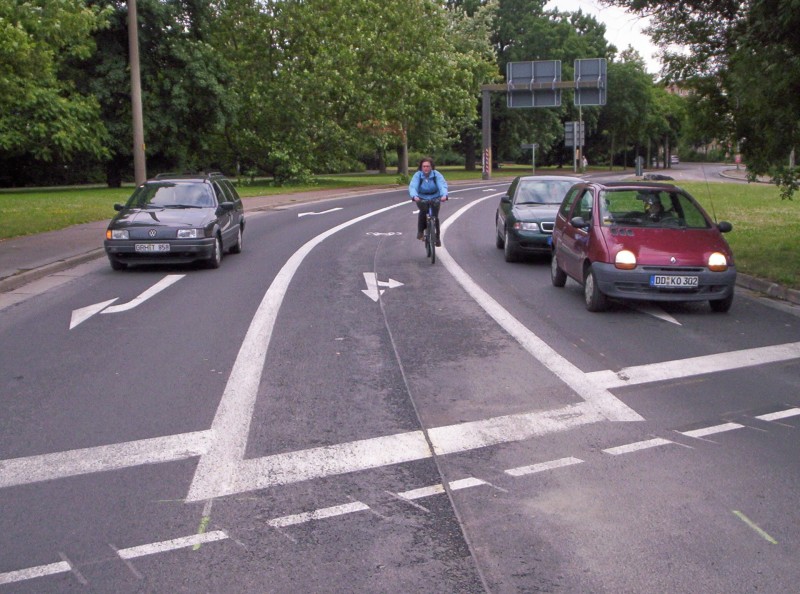 Radspur am Georgplatz