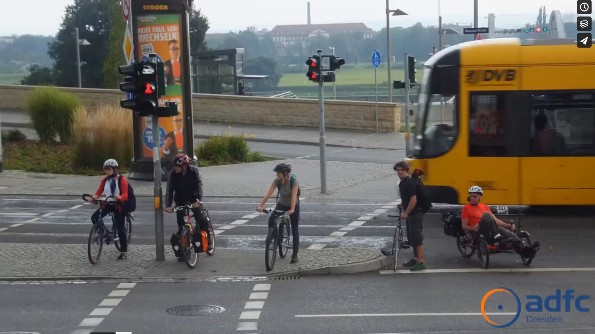 Kreuzen der Bautzner Straße (c) ADFC